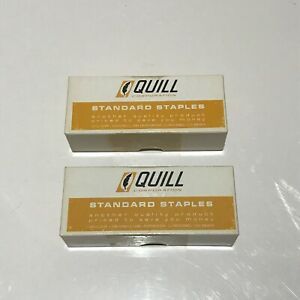 Vintage Quill Standard Staples - 2 Complete Boxes