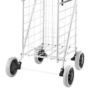 Whitmor Utility Durable Folding Design for Easy Storage Shopping Cart