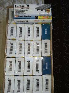 Standard Steel Staples, 1/4&#034;, 26 Boxes Of 5,000  (130,000 total), NEW