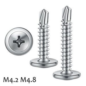 M4.2 M4.8 Flanged Phillips Self Drilling/Tapping Screws 410 Stainless Steel