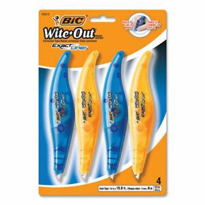 BIC Wite-Out Exact Liner Correction Tape 4/Pk