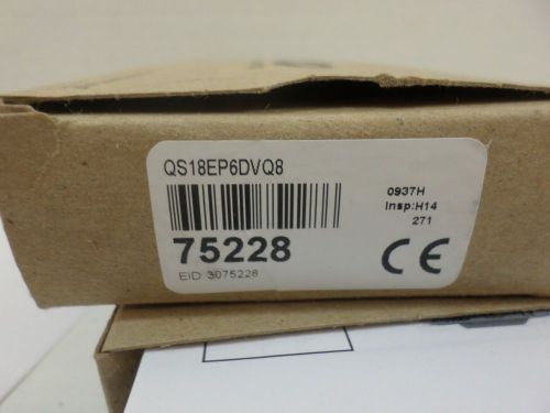 New surplus banner photoelectric sensor qs18ep6dvq8    75228    10-30vdc for sale