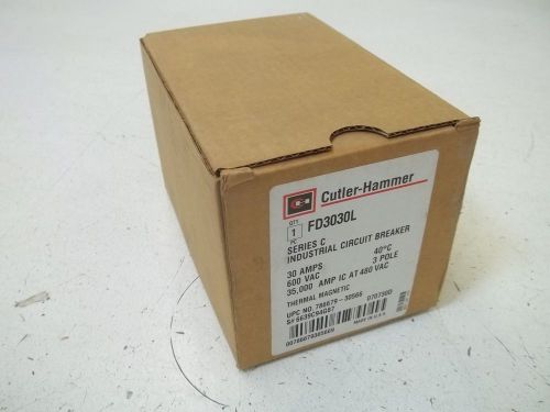 CUTLER-HAMMER FD3030L CIRCUIT BREAKER *NEW IN A BOX*