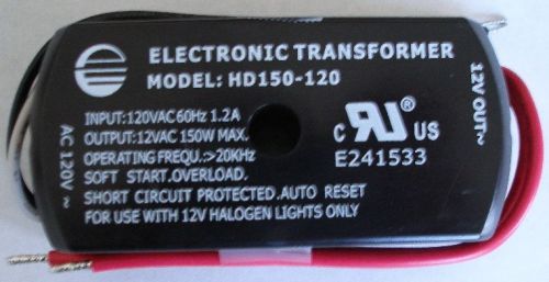 Hd150-120 150w 120v 12v electronic transformer 24457 for sale