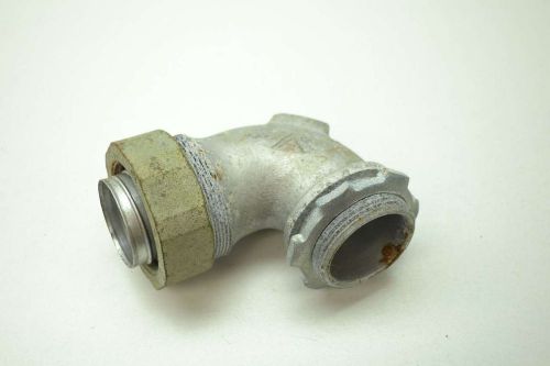 Appleton st-90150 90 degree liquid tight connector 1-1/2 in iron d398277 for sale