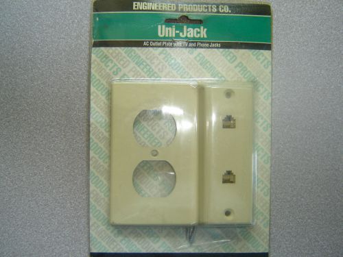 Lot of 2 communication circuit accessory wall mount plates rj11 phone jacks for sale