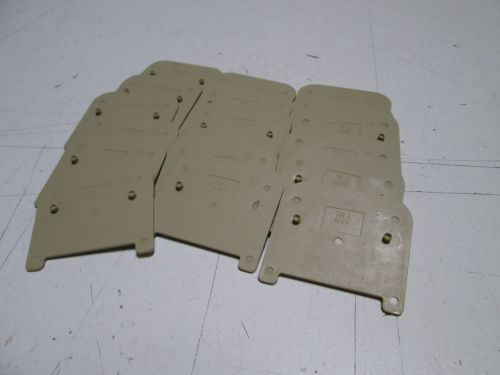 Lot of 18 weidmuller terminal block end plate tw-4 *new out of box* for sale