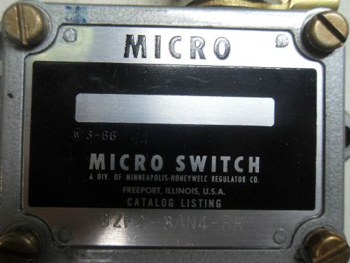 (R2-2) 1 USED MICRO SWITCH BZF23AN4RH