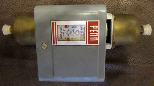 Penn p74ba series differential pressure control switch for sale