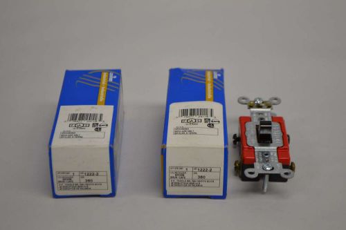 LOT 2 NEW LEVITON 1222-2 TOGGLE SWITCH 120/277V AC 20A BROWN D337296