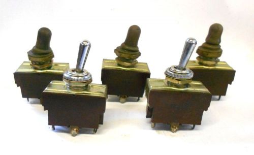 UKNOWN BRAND, TOGGLE SWITCHES, LOT OF 5, 125/250V, ST210N