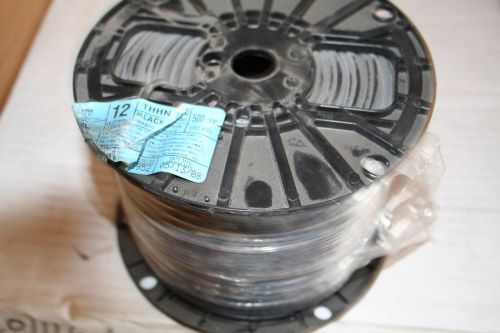 New 500 ft spool  # 12 stranded thhn thwn wire black for sale