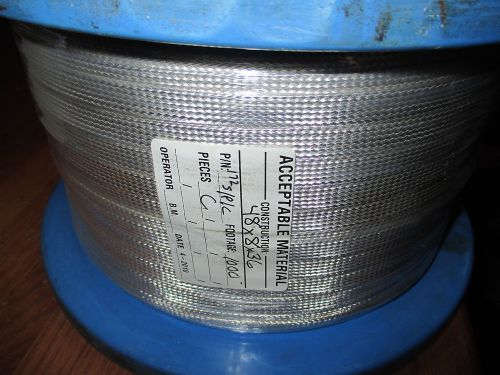 1000&#039;- 3/8&#034; silver plated copper tubular braid for sale