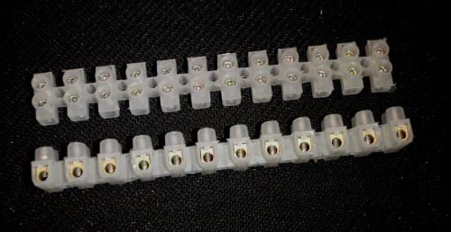 4 pc wire terminal strip 5a capacity block #22-16 awg for sale