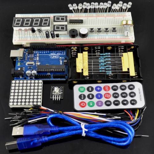 Basic Electronic Starter Learning Kit Uno Arduino Basics 89 Piece remote control