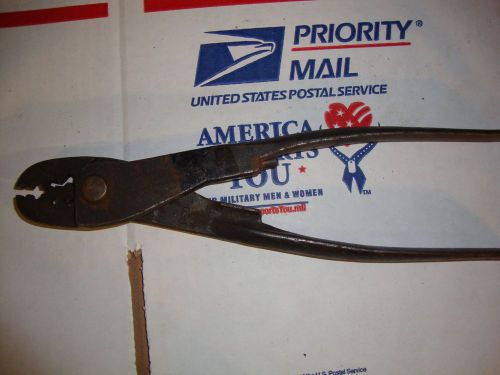 Vintage pair of thomas betts wire crimping &amp; stripping pliers wt wtg wtt 6-9 for sale
