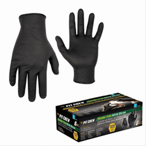 CLC Work Gear 2337L Black Nitrile Disposable Glove - Box Of 100 - Large