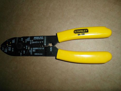 Stanley 84-199 wire stripper, cutter &amp; crimper for sale