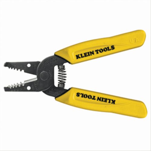 Klein tools 11045 wire stripper &amp; cutter for 10-18 awg solid - yellow for sale