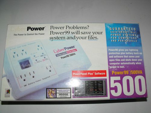 CyberPower Power99/500v Uniterruptible Power System.