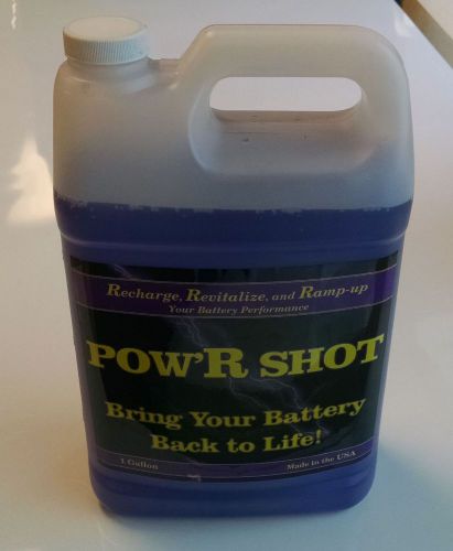 Battery powr shot, 1 gallon bottle of desulfation/equalizer battery fluid for sale