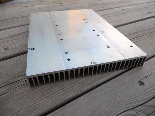 Aluminum heat sink 10 3/4&#034; x 7 7/8&#034; x 1&#034; for sale