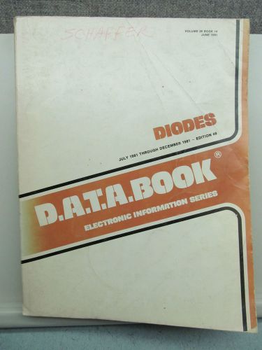 DATA BOOK DIODES  EDITION 48  1981