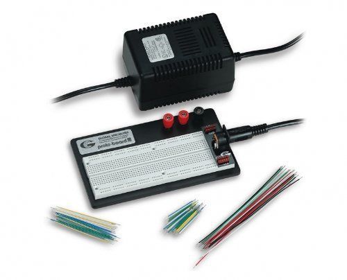 NEW Global Specialties PRO-S-LAB Breadboard with External Power and Jumper Wires