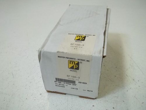 MASTER PNEUMATIC-DETROIT INC. BF100-3 3/8&#034; FILTER *NEW IN A BOX*