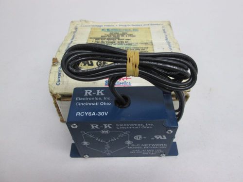 NEW RK ELECTRIC RCY6A-30V VOLTAGE 220 OHM LINE FILTER 600V-AC 20HP D292337