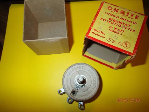 Vintage Electronic Part OHMITE Rheostat Potentiometer