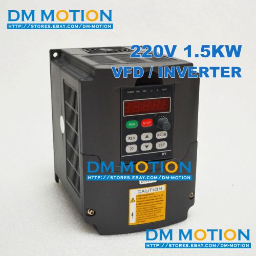Variable Frequency Drive VFD 1.5KW 220V 7A 1.5kw Inverter for 1.5kw spindle