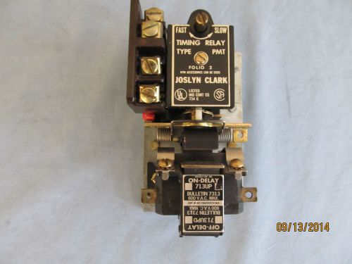 Joslyn Clark 713UP Pneumatic Timer 480 volt or 208 volt coil