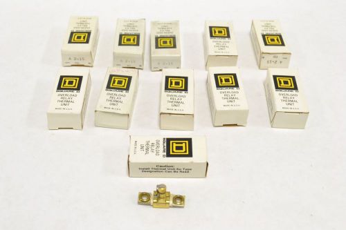 LOT 11 NEW SQUARE D A2.15 HEATER OVERLOAD RELAY THERMAL ELEMENT B292311