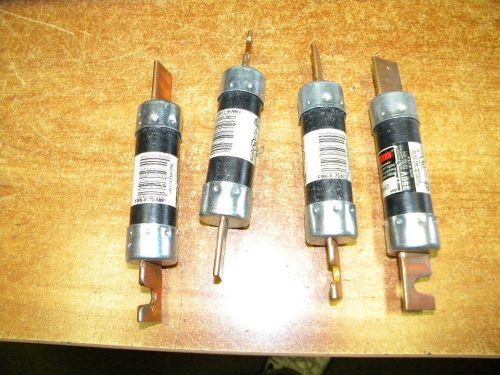 Lot of 4 Fusetron FRN-R 70  FUSE, 70A, 250V, TIME DELAY