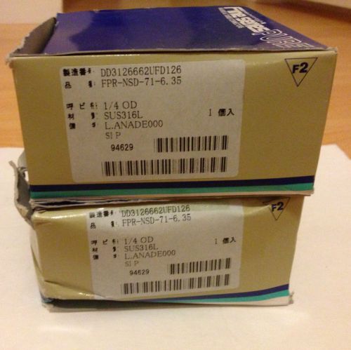 Fujikin Pure Valve  FPR-NSD-71-6.35 -  NEW IN ORIGINAL BOX