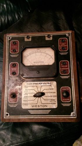 Vintage Weston Model 772 Analyzer  in wood case original OEM
