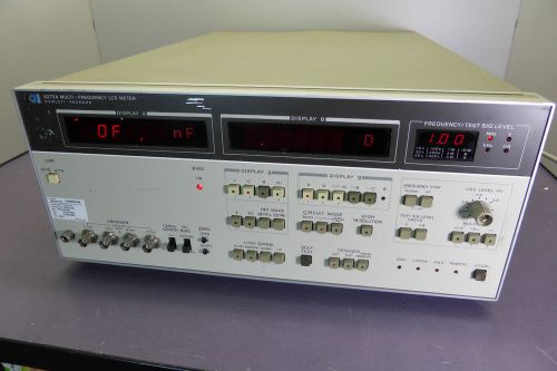 Agilent / HP 4275A Multi-Frequency LCR Meter + Option 001,003,101 HAS ERRORS