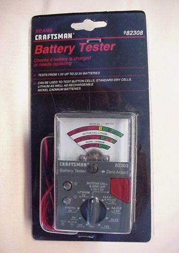 Sears Craftsman Analog Battery Tester