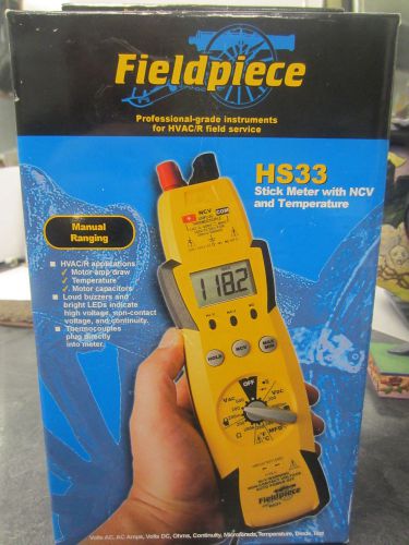 Fieldpiece HS33 Expandable Manual Ranging Stick Multimeter NEW