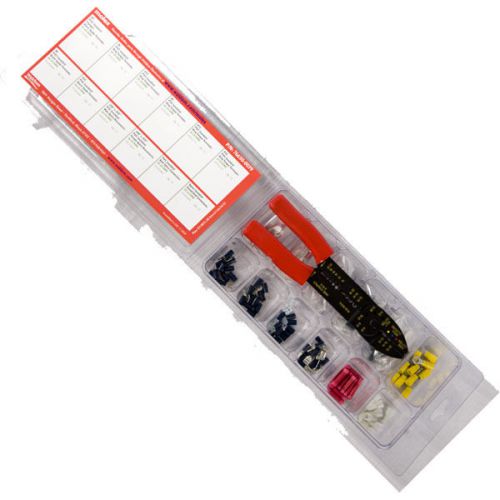 Molex 76650-0039 121 piece solderless terminal kit with universal crimp tool for sale