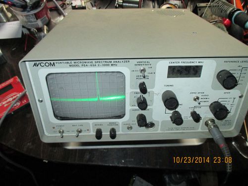 Avcom Portable Microwave Spectrum Analyzer, PSA-65A, 2-1000 mHz