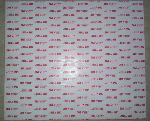 3m vhb 4930 10&#034;x 81/2&#034; sheet double sided acrylic foam mounting gasket tape for sale
