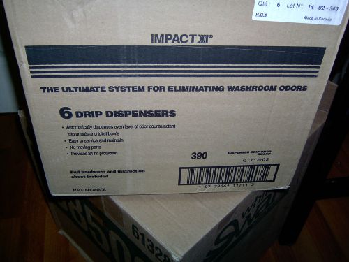 6 lot of 390 impact dispensers/ washroom odor eliminator nib for sale