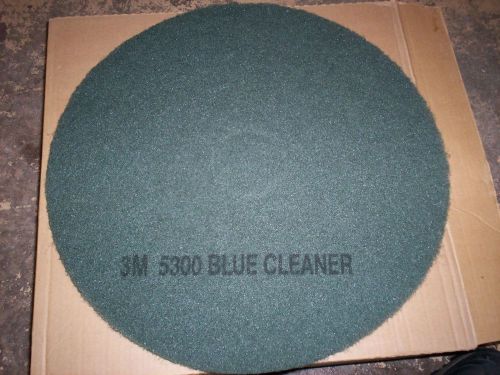 19&#034; 3M 5300 Polyester Floor Cleaner Scrubbing Pads 5 Pack NEW