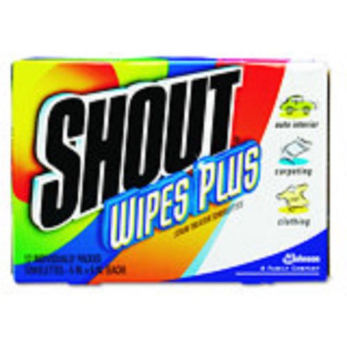 Shout Instant Stain Treater Wet Wipes, 80 Wipes per Box