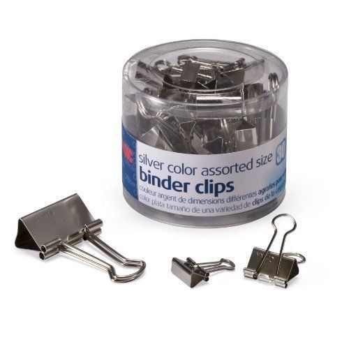 Oic assorted size binder clips - 30 / pack - silver (oic31021) for sale