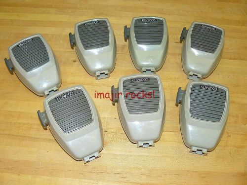 Big lot of 7 kenwood kmc-27 microphone heads only tk780 tk790 tk890 great deal! for sale