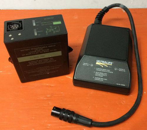 Ultralife model ch0002 battery charger with ubi-2590 lithium ion battery pack for sale