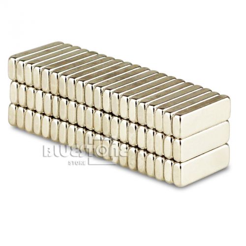 100pcs Strong Block Cuboid Magnets 12mm x 4mm x 2mm Rare Earth Neodymium N35